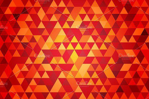 Red Orange Triangle Logo - abstract red triangular background Graphic Patterns Creative Market