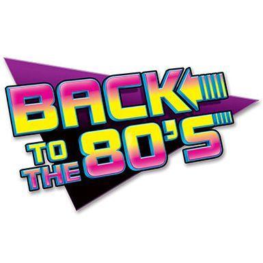 1980s Logo - Retro Back To The 80's sign resembling famous 80's sci-fi movie logo ...
