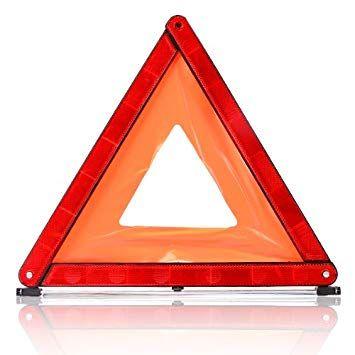 Red Orange Triangle Logo - Warning Triangle - Red Travel Fold Up Safety Triangle In Case ...