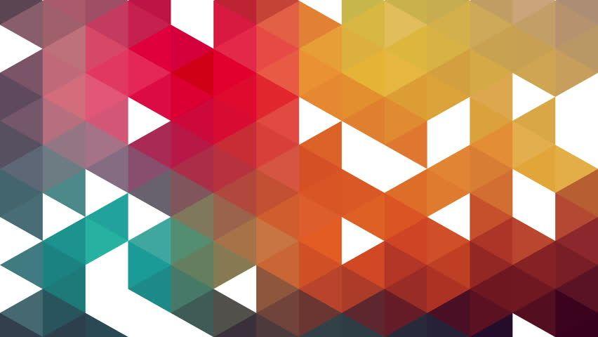 Red Orange Triangle Logo - Triangles Hipster Animation, Retro Pattern Stock Footage Video (100 ...