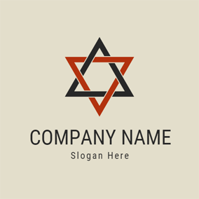 Red Orange Triangle Logo - Free Triangle Logo Designs. DesignEvo Logo Maker