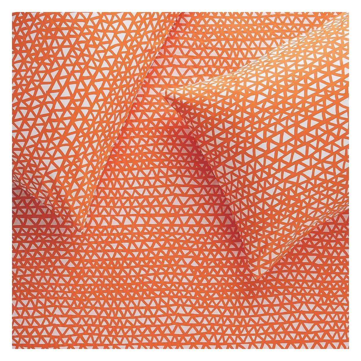 Red Orange Triangle Logo - NOAH ORANGE Orange triangle print single duvet cover set. Buy now
