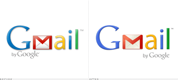 New Gmail Logo - Brand New: Gmail adds a Touch of Make-Up