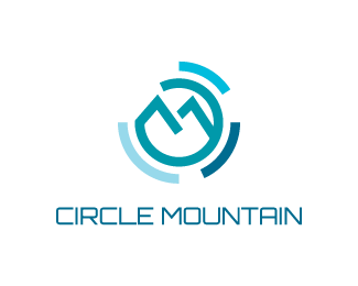 Mountain in Circle Brand Logo - Circle Mountain Designed