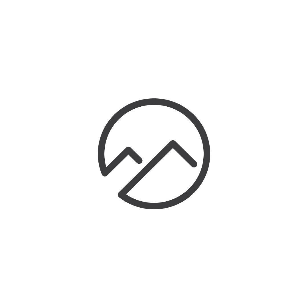 Mountain in Circle Brand Logo - Pin by Viola Yi on 喜歡的設計 | Logo design, Logos, Branding
