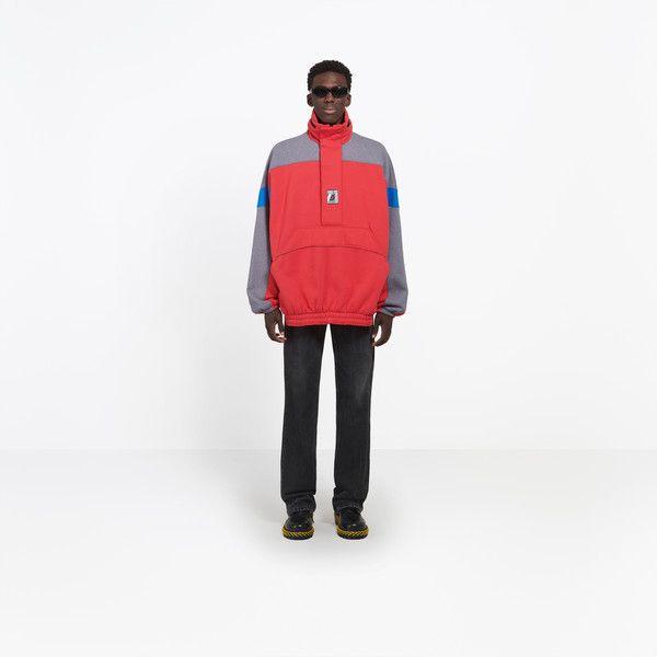 Red People Sitting Back to Back Logo - Balenciaga | Designer Sweatshirts for Men‎