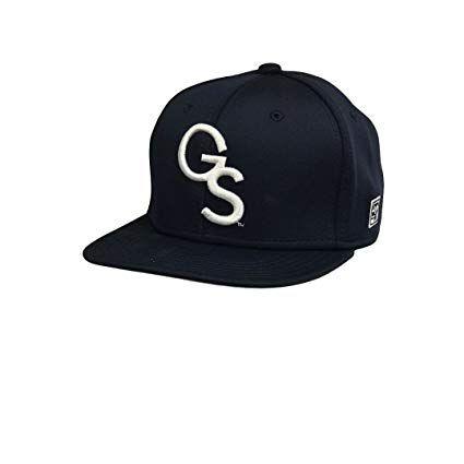 White G S Logo - Amazon.com : Georgia Southern The Game Navy Fitted Baseball Cap with ...