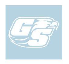 White G S Logo - Georgia Southern Eagles White Die Cut GS Logo Decal | Hail-Southern