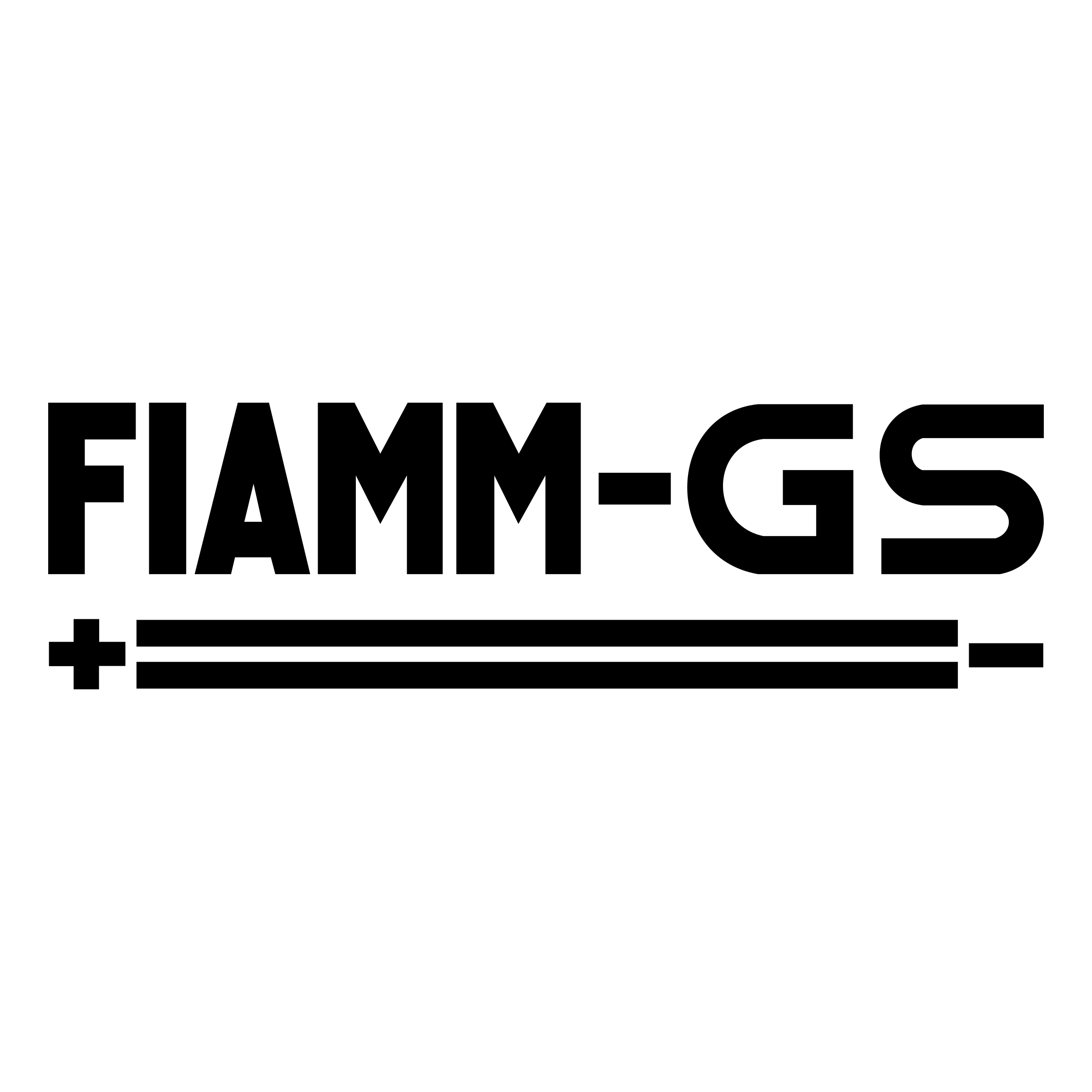 White G S Logo - Fiamm GS Logo PNG Transparent & SVG Vector - Freebie Supply