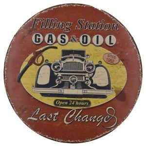 Vintage Garage Car Shop Logo - Vintage Oil Gas Station Car Service Auto Shop Garage Rustic Metal ...