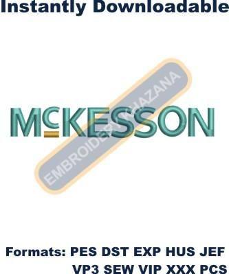 McKesson Logo - Mckesson Logo embroidery designs. Branded Popular Logos Embroidery