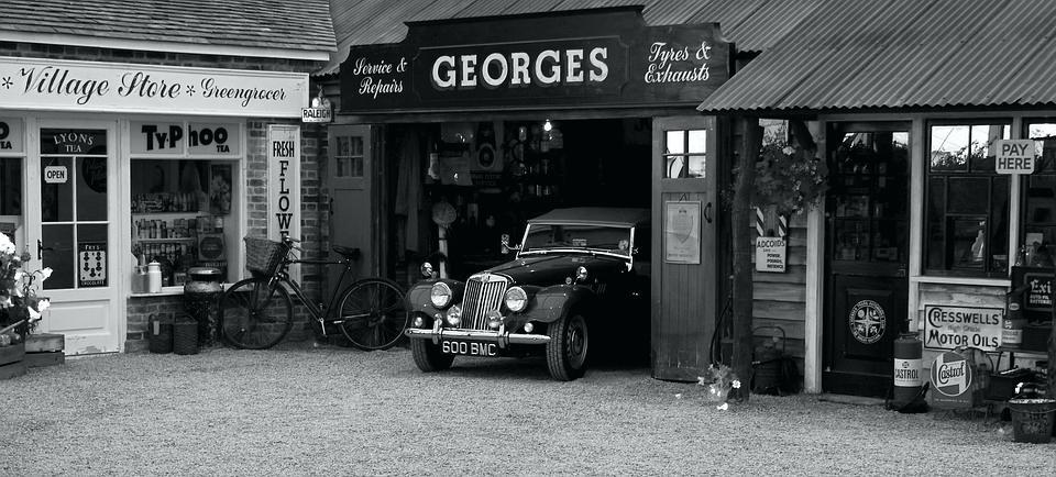 Vintage Garage Car Shop Logo - vintage garage – adarifkin.com