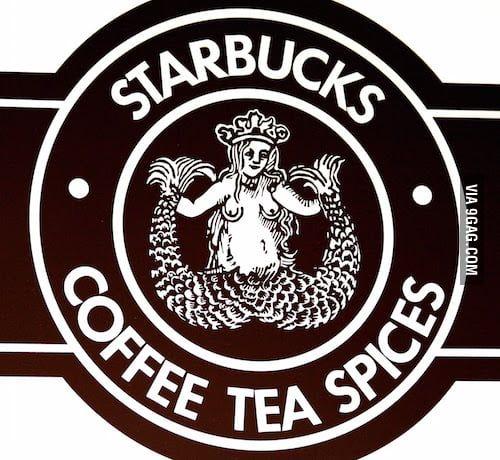 Starbucks First Logo - Starbucks First Logo : They Put Boobs In The Thumbnail :p - 9GAG