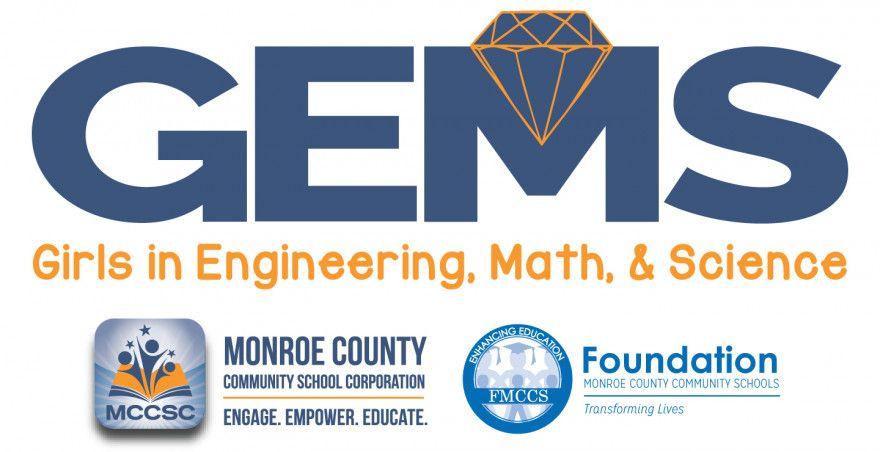 Orange and Blue Engineering Logo - Girls in Engineering, Math, & Science