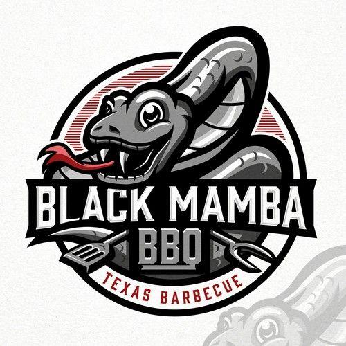 Black Mamba Logo - Fun distinguishable logo for our Black Mamba Texas BBQ competition