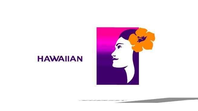 Hawaiian Airlines Logo - Hawaiian Airlines 2017 New Livery Logo | 3D Warehouse