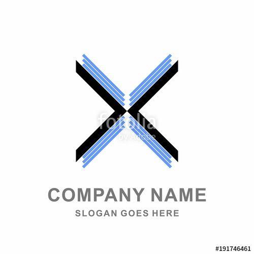 Black Triangle Company Logo - Company Cross Black Triangle Signal Link Logo Design Graphic