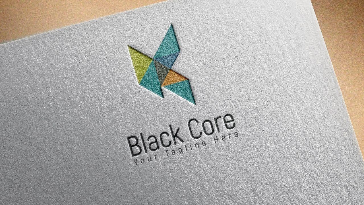 Black Triangle Company Logo - Company Logo Design Tutorial Photohop CC 2018