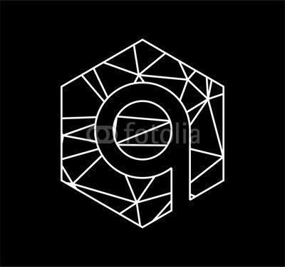 Black Triangle Company Logo - q initials geometric hexagonal triangle chain for company logo | Buy ...