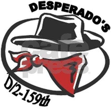 Desperado Logo - Vintage Desperado Logo Wall Decal by TheDesperadosSaloon