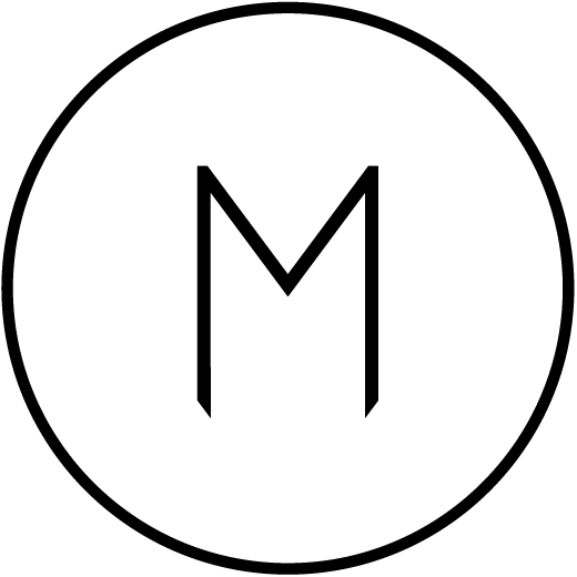 Black and White Circle Restaurant Logo - M Restaurant in Victoria, London | Create Victoria