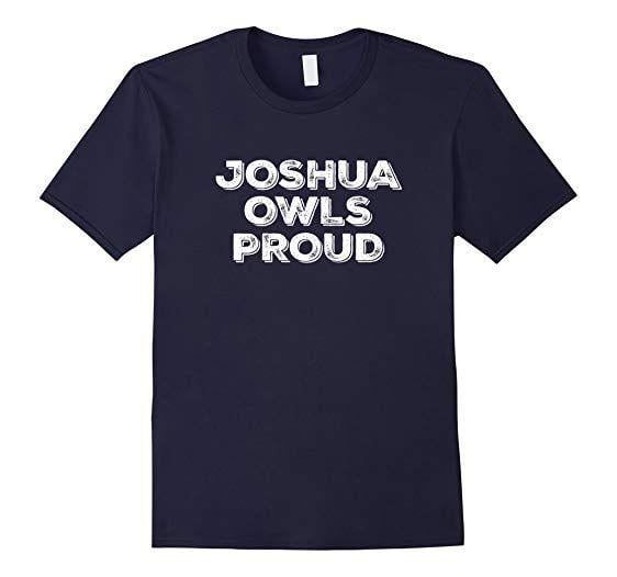 Joshua Owls Logo - Amazon.com: Joshua Owls Proud School T-Shirt: Clothing