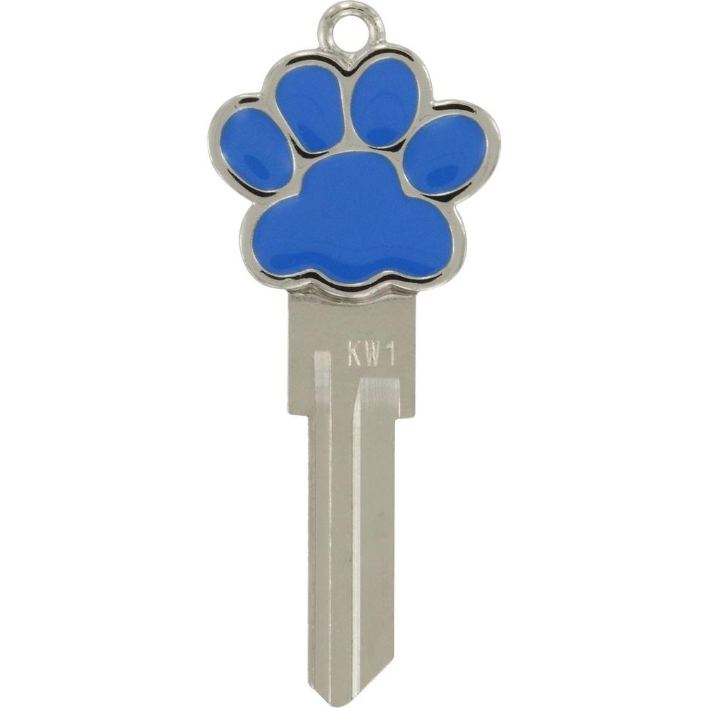 Blue Red Paw Logo - The Hillman Group Blank 3D Paw Print House Key 87567 Home