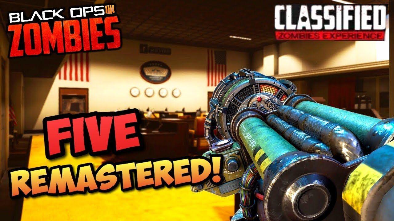 Classified Bo4 Logo - FIVE REMASTERED BO4 NEW ZOMBIES MAP ANNOUNCED! Classified NEW Bo4