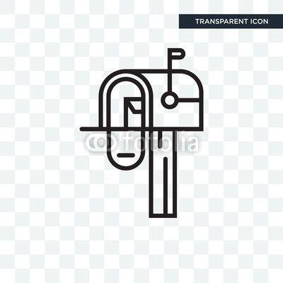 Mailbox Logo - Mailbox vector icon isolated on transparent background, Mailbox logo ...