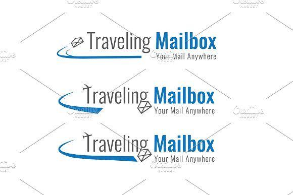 Mailbox Logo - Traveling mailbox logo Logo Templates Creative Market