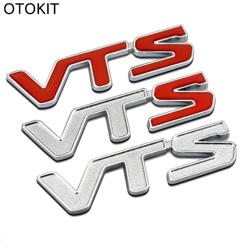 Red Silver Logo - Großhandel Red Silver Color Vts Auto Abzeichen Emblem 3d Logo ...