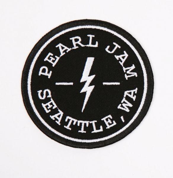 Seattle Pearl Jam Logo - Pearl Jam Black and White PEARL JAM SEATTLE, WA PATCH. Pearl