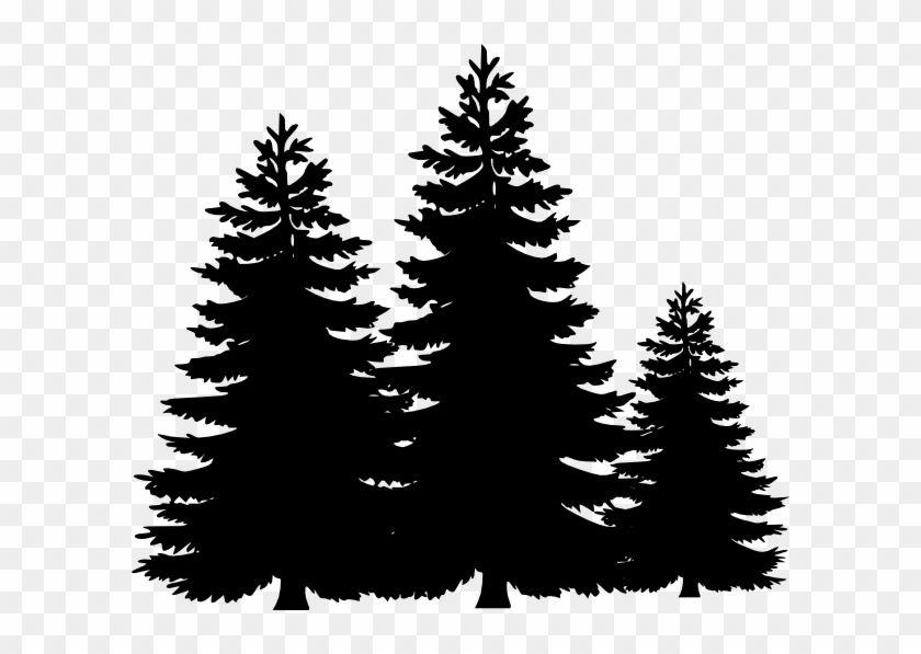 Black and White Pine Tree Logo - Evergreen Tree Clipart - Pine Tree Clipart Black And White - Free ...
