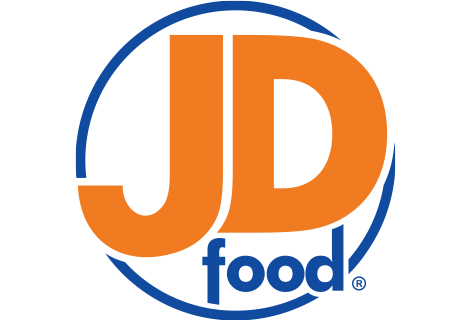 Orange and Blue Food Logo - JD Food – fresh.local.honest.food