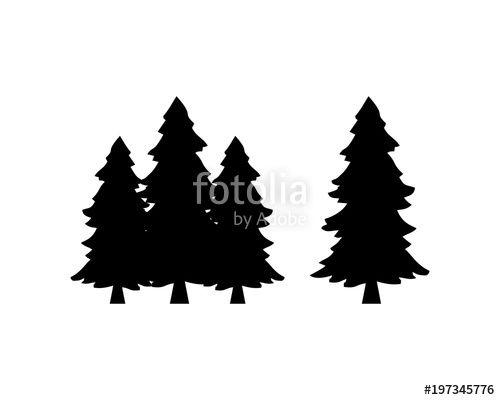 Black and White Pine Tree Logo - Black Pine Tree Sign Symbol Icon Logo Vector Stock image