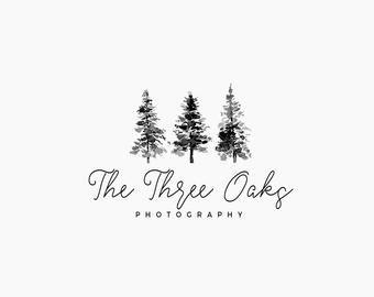 Black and White Pine Tree Logo - Pine tree logo | Etsy