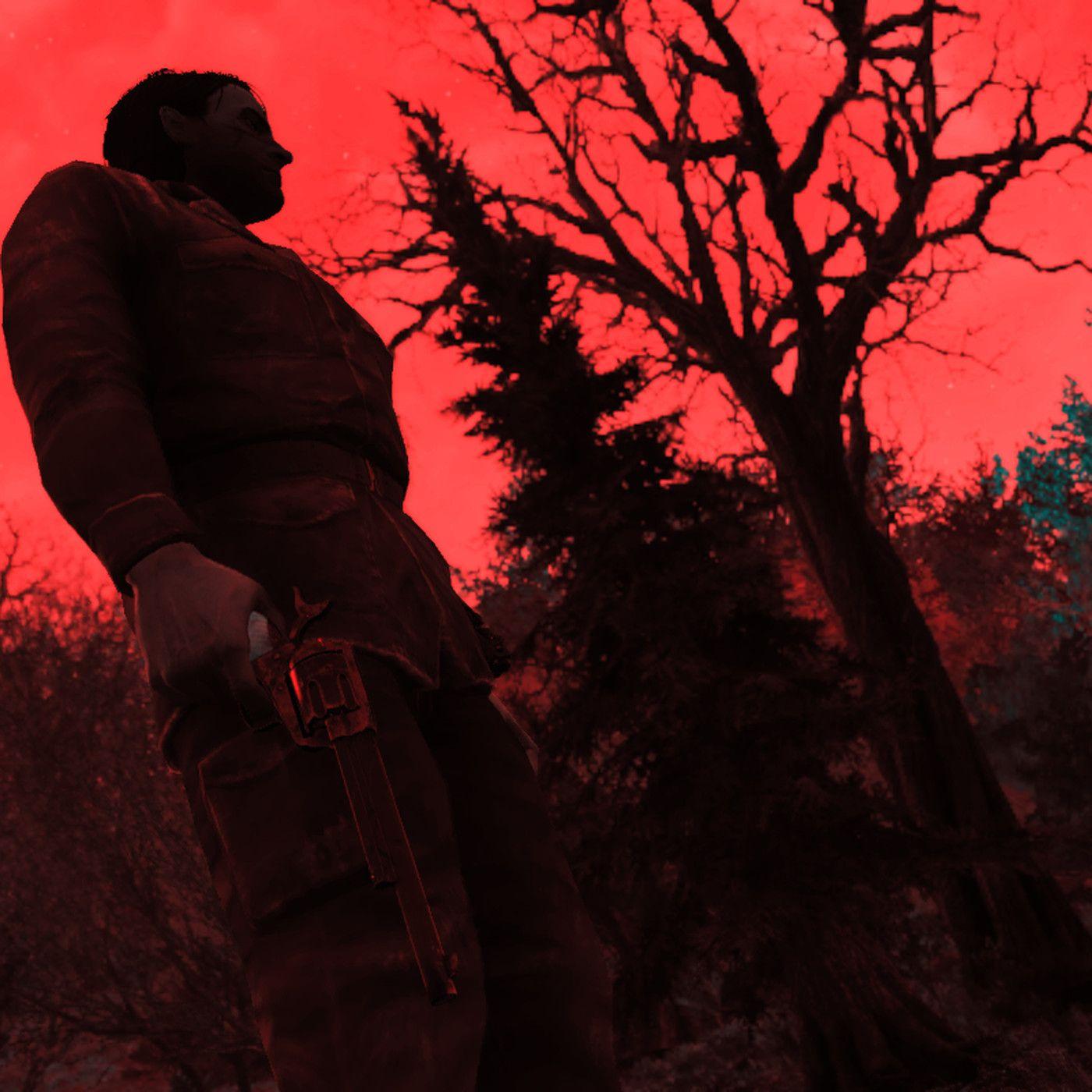 Red People Sitting Back to Back Logo - Fallout 76 is a clown fiesta of a game, and that's why I keep coming