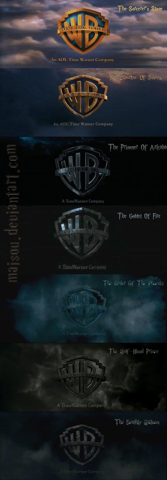 Harry Potter Warner Bros. Logo - Evolution Of Warner Bros. Logo In Harry Potter
