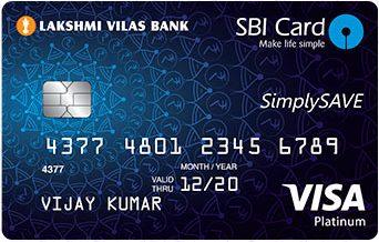 Lakshmi Vilas Bank Old Logo - Lakshmi Vilas Bank SBI SimplySAVE Credit Card Review - CapitalVidya.com