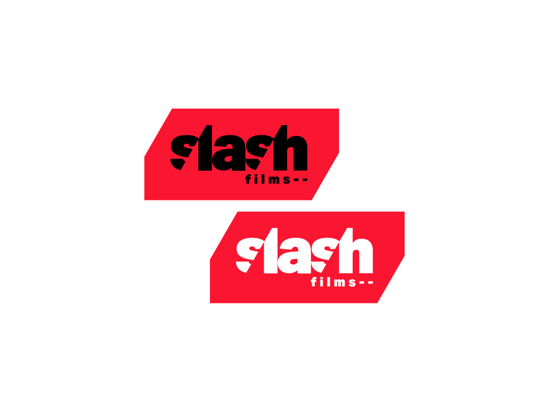 Red White Slash Logo - Slash Films