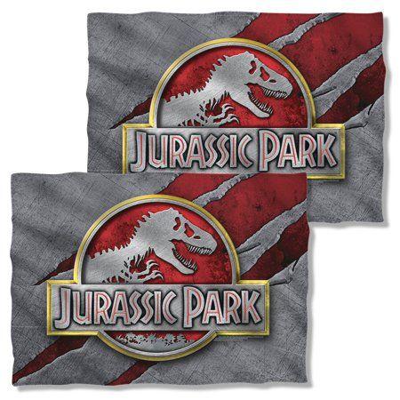 Red White Slash Logo - Jurassic Park Slash Logo Pillow Case White One Size - Walmart.com