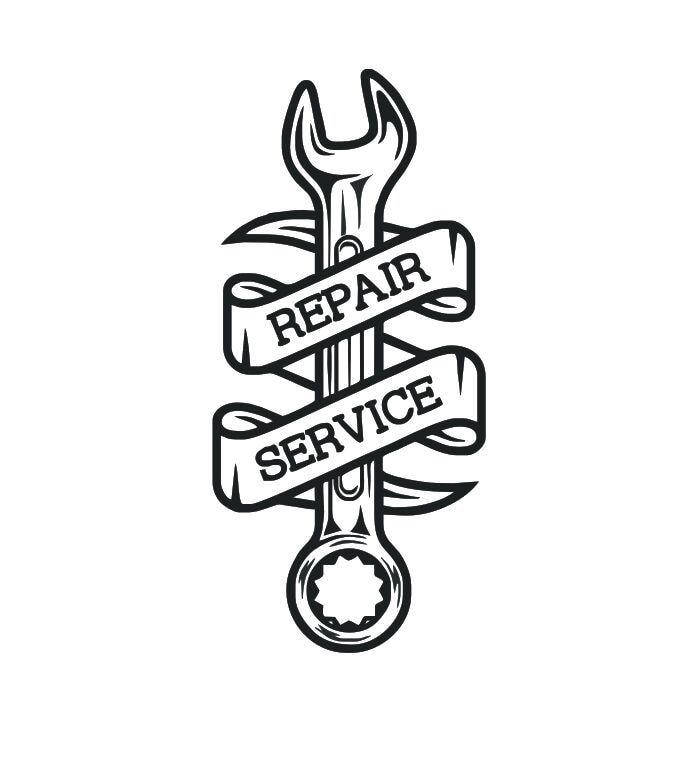 Repair Service Logo - Car Workshop Logo Wall Sticker Removable Car Repair Service Wall