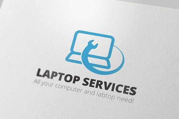 Repair Service Logo - Laptop Repair Services Logo Templates Creative Market