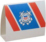 Red White Slash Logo - Place Cards: with Red-White-Blue slash - Auxiliary Center
