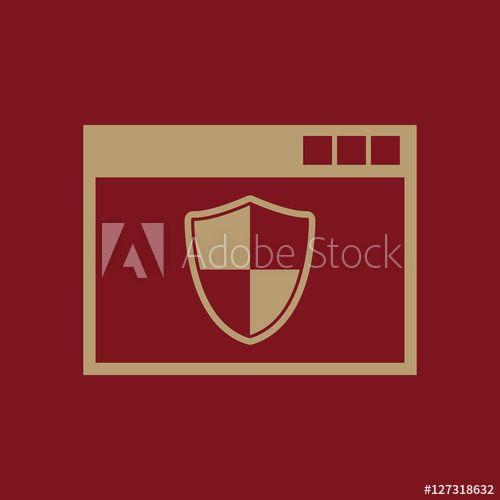 Adobe App Logo - Antivirus icon. design. Firewall, Antivirus symbol. web. graphic ...