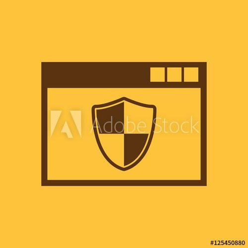 Adobe App Logo - Antivirus icon. design. Firewall, Antivirus symbol. web. graphic
