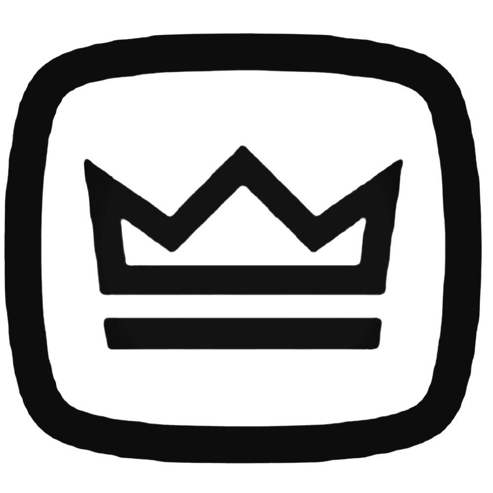 Crown Car Logo - Car Audio Logos Crown Style 2 Decal