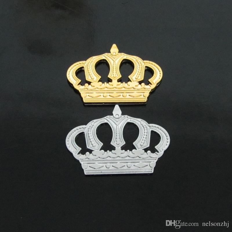 Crown Car Logo - Metal Quality Car Crown Pattern Emblem Badge Silver/Gold Sizes 5.5cm ...