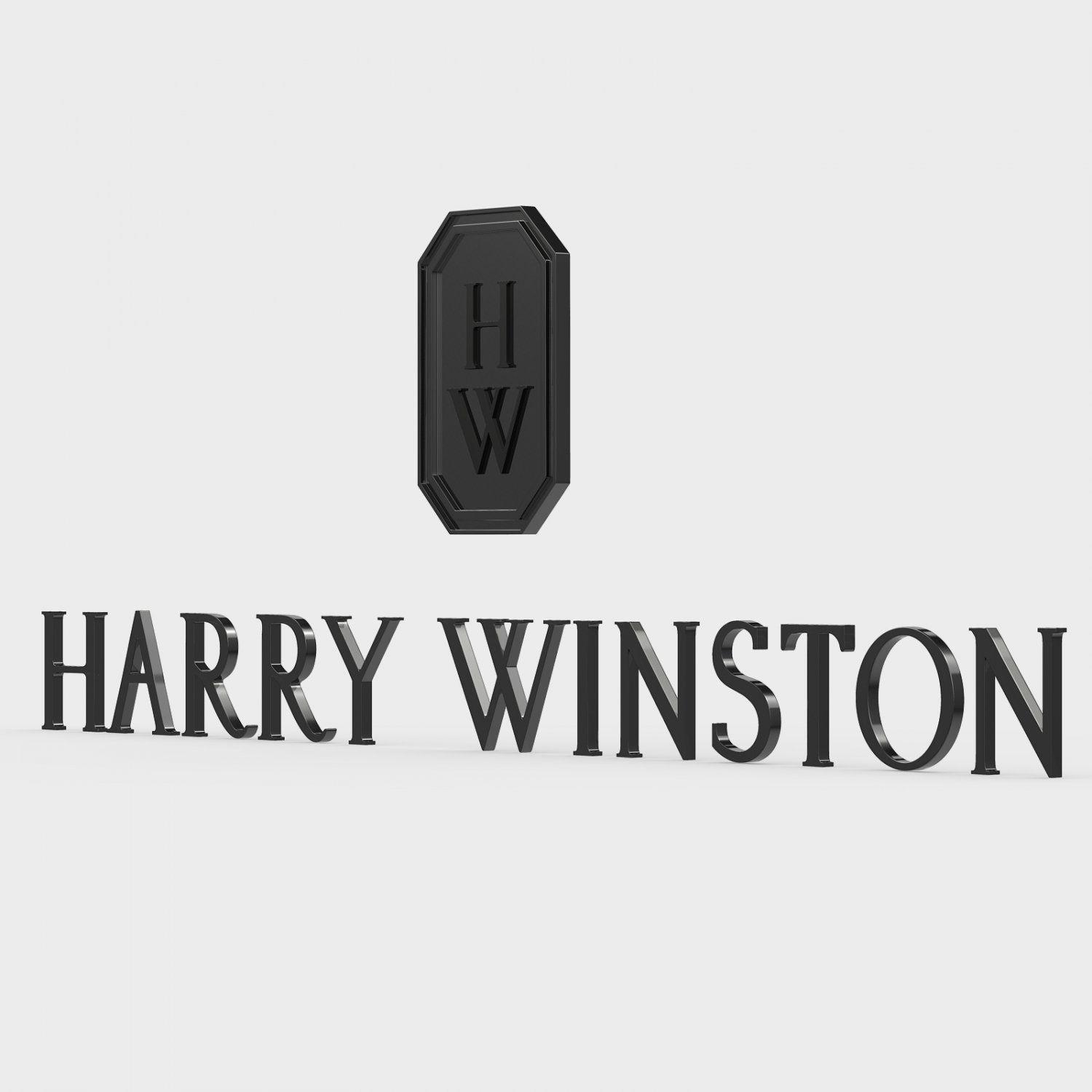 Harry Winston Logo - Harry winston logo 3D Model in Jewellery 3DExport