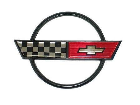 C4 Corvette Logo - 1984 - 1990 Corvette Gas / Fuel Door Emblem